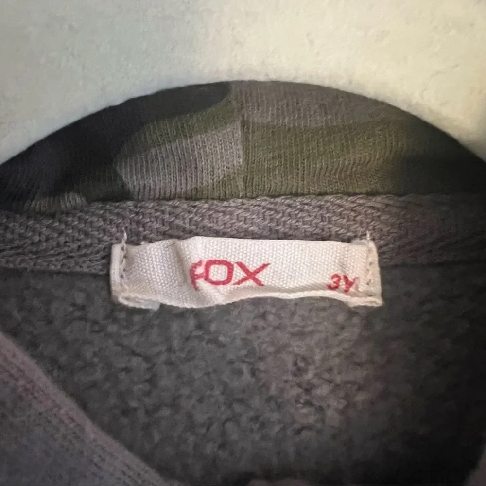 Fox Camouflage Hooded Cotton Blend Vest 3Y EUC